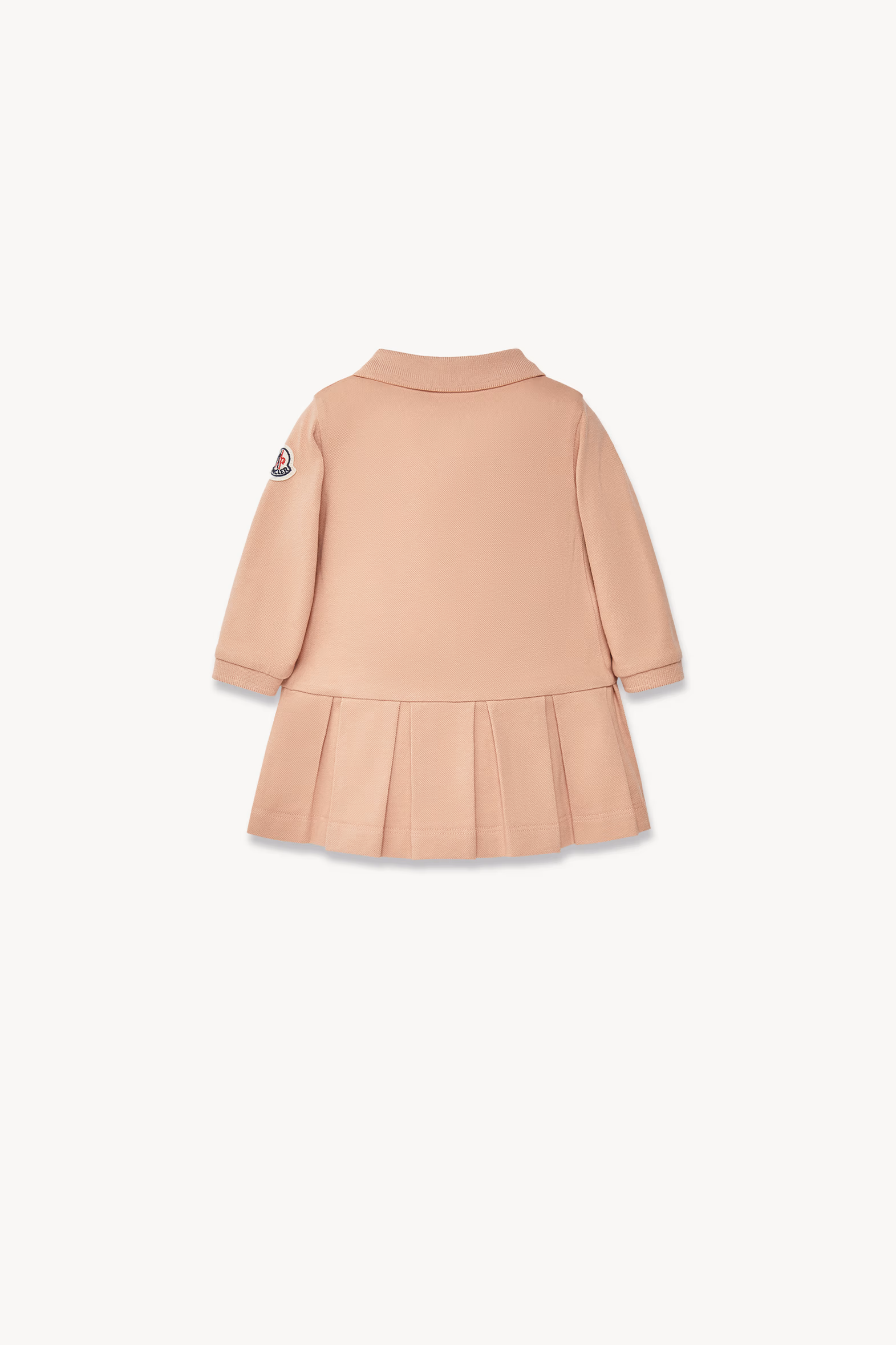 Cotton Piquet Polo Dress Girl Rose Pink Moncler 3